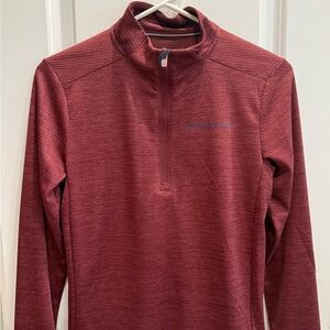 Vineyard Vines Maroon dry fit Halfzip